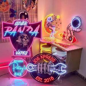 Enseigne néon LED multicolore personnalisée, étanche IP54, motif personnalisé, lumière néon pour publicité de bar - Silicone flexible 12V - Product Image 1