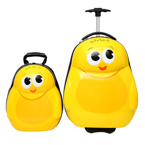 ילדים נסיעות טרולי קינדר koffer koffer abs שקית מטען + PC ילדים ברווז טרולי תיקים מזוודות מזוודות - Product Image 1