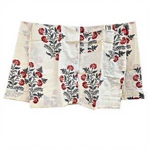 Ensemble de pyjama pour homme à manches longues à imprimé floral, tissu en satin 100% coton, vêtements de nuit décontractés, motif tissé, saison printemps, cadeau pour elle - Product Image 4