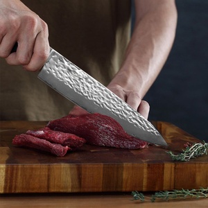 Couteau à éplucher Kiritsuke professionnel pour <span class=keywords><strong>chef</strong></span> cuisinier, forgé à la main, en acier inoxydable, motif martelé, <span class=keywords><strong>boucher</strong></span>, VG10, viande, super tranchant - Product Image 2