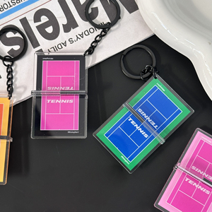 Custom New Creative <b>Anime</b> Pattern UV Printed Acrylic Stereo Stadium Key Chain Souvenir Bag Pendant Gift - Product Image 3