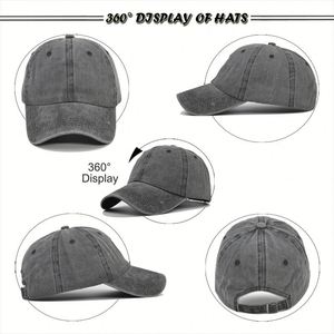 Gorra de Béisbol Estructurada de Color Sólido, Estilo Vintage Lavado, con Corona Rígida, Unisex para Adultos y Niños, Venta al Por Mayor para el Mercado de la UE/EE. UU. - Product Image 3
