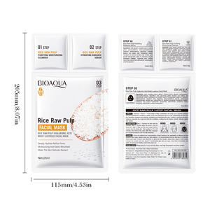 <span class=keywords><strong>BIOAQUA</strong></span> Mascarilla facial de puré de arroz Mascarilla de suero de limpieza hidratante Productos para el cuidado de la piel al por mayor - Product Image 4