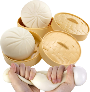 Giant Mystery Dumpling <b>Squishy</b> Jumbo Dumplings <b>Squishy</b> <b>Toy</b> Steamer Rainbow Dumpling Stress Ball Soft Squeeze Decompression Dough - Product Image 6