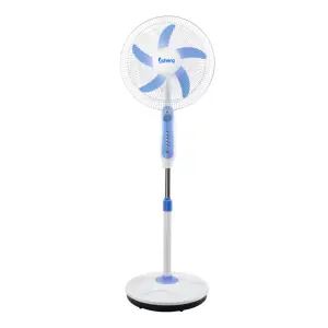 AC DC Operated Oscillation 3 Speed Cooling Stand 16 Inch standing Fan solar Rechargeable Acid Power Battery for Outdoor