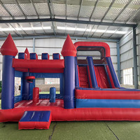 Aire de jeux pour enfants, château gonflable, structure gonflable commerciale avec toboggan