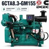Cumminns 6CTA8.3-GM155 Marine Diesel Engine 6 Cylinder 4 Stroke 155HP 1500rpm Water Cooled Marine Propulsion Engine Unit