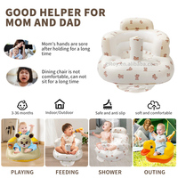 Fauteuil gonflable musical pour bébé, support dorsal, chaise pour tout-petit, siège gonflable pour bébés de 3 à 36 mois