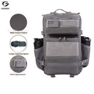 Zaino Tattico <span class=keywords><strong>Wolf</strong></span> <span class=keywords><strong>Pack</strong></span> 45L con Velcro, Impermeabile, per Sport e Escursionismo, con Patch Ricamati, Molle System, per Palestra - Product Image 2