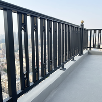 Rampe en alliage d'aluminium de marque BOSI au design moderne, facile à assembler, pour balcon et escalier intérieur/extérieur, avec garantie de 5 ans