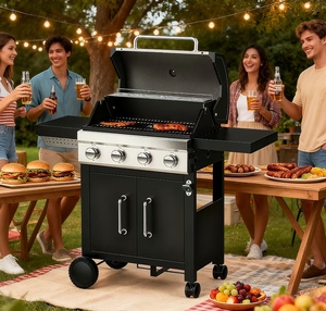 Darwin duo <strong>gas</strong> and <strong>charcoal</strong> <strong>BBQ</strong> 2 in 1 hybird grill - Product Image 6