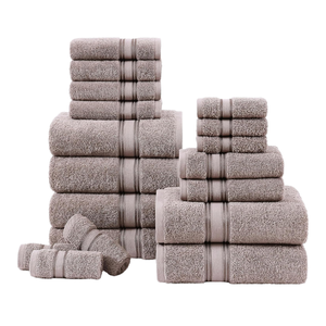 Ensemble de serviettes de bain en coton tissé OEM, pour hôtel et usage domestique, douces, absorbantes, hypoallergéniques, écologiques, respectueuses de la peau, serviettes de luxe pour spa et salle de sport - Product Image 3