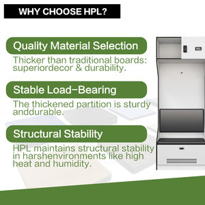 Carter sollevatori pesi portaoggetti Hpl armadietto per atleti pesanti supporto per pianale - Product Image 4