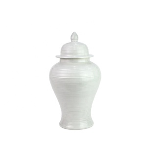 RZMS10 Porcelain White General <strong>Jar</strong> High Temperature Color Glaze Home <strong>Decoration</strong> Ceramic Storage <strong>Jar</strong> - Product Image 1
