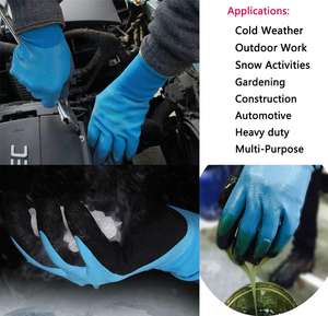 थोक आउटडोर शीतकालीन कार्य दस्ताने बर्फ बर्फ गतिविधियों शक्ति पकड़ विरोधी दस्ताने थर्मल निर्माण दस्ताने लेटेक्स - Product Image 3