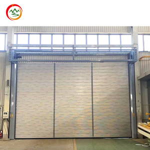 Persiana de parrilla de aleación de aluminio de alta velocidad automática de diseño moderno Puerta de panel duro enrollable industrial para almacenes - Product Image 6