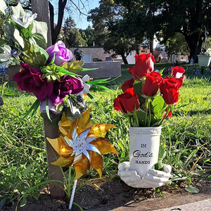 Thiên Thần Và Tình Yêu Phong Cách Nhựa Thủ Công Mỹ Nghệ Đài Tưởng Niệm Hoa Bình Thiên Chúa Của Bàn Tay Mặt Đất Cổ phần Cho Nghĩa Trang Mộ Trang Trí - Product Image 5