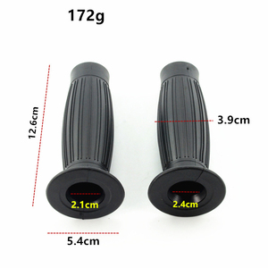 มือจับมอเตอร์ไซค์แบบย้อนยุคขนาด7/8 "22มม. ด้ามจับยางสำหรับรถฮาร์เลย์ทรัฟเฟิลมอเตอร์ <span class=keywords><strong>CB400</strong></span> CG125คาเฟ่ออกแบบได้ตามต้องการ - Product Image 6
