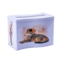 Vente en gros Boîte vide en métal de style Tild Boîte en métal en forme de tissage spécial pour biscuits Boîte d'emballage de thé de bonbons