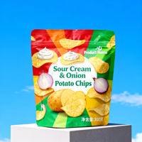 Sachet Doypack Personnalisé en PE pour Chips, Chips de Pommes de Terre, Chips de Banane, Stockage d'Aliments Sucrés - Recyclable