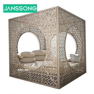 Hôtel extérieur creux chaise longue cadre en aluminium fait à la main rotin <span class=keywords><strong>cabane</strong></span> de plage étanche à séchage rapide canapé-<span class=keywords><strong>lit</strong></span> extérieur - Product Image 6