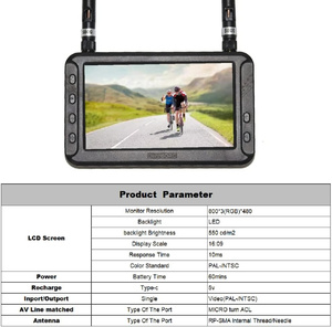 Moniteur FPV haute définition 5,8 GHz 4,3 pouces pour véhicules RC - Product Image 5