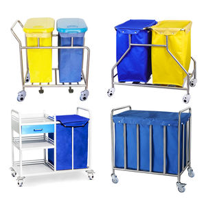 <span class=keywords><strong>Chariot</strong></span> à <span class=keywords><strong>linge</strong></span> d'hôpital en acier inoxydable, <span class=keywords><strong>chariot</strong></span> à <span class=keywords><strong>linge</strong></span> médical pour clinique, maison <span class=keywords><strong>de</strong></span> retraite, collecte des vêtements sales - Product Image 1