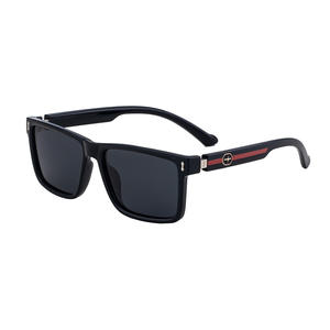 Lunettes de soleil polarisées carrées pour hommes Zx-8949P, monture noire, verres TAC, protection UV400, pour la conduite en extérieur, type 3 - Product Image 3