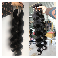 Extensions de cheveux humains vierges brésiliens ondulés double trame, vente en gros, marque GERUISI, garantie 2 ans, emballage personnalisé