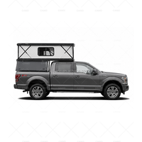 Camper intégré à toit relevable en aluminium robuste sans perçage pour benne de pick-up Ford F150 Raptor