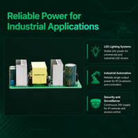 Alimentation à découpage 24V 4A 96W, convertisseur AC/DC régulé pour éclairage LED, automatisation industrielle, contrôle d'accès