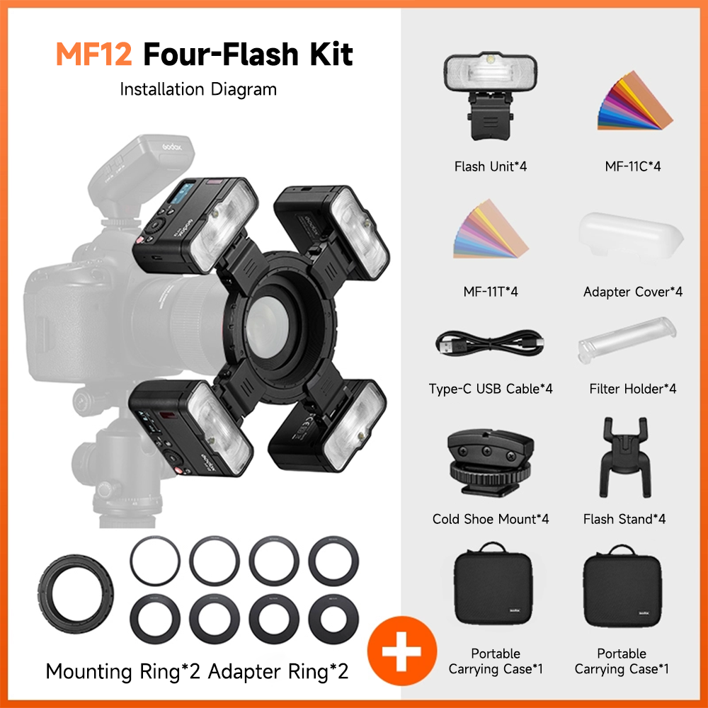 Kit standard MF12 à quatre flashs