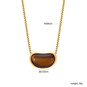 Fashion Pendant Necklace Stainless Steel Geometric <b>Star</b> <b>Design</b> Daily Wear Gold Silver Color - Product Image 4