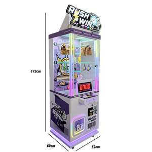 Machine de jeu distributrice de peluches à monnayeur, avec <span class=keywords><strong>minuteur</strong></span> de défi 'Stop Time 7s', figurine, en métal, plastique et acrylique, version anglaise, pour intérieur - Product Image 6