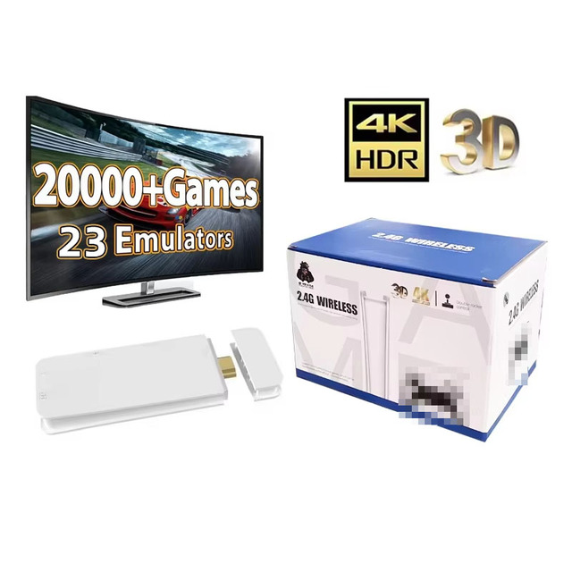 M15 4K Handheld Game Console Retro Video Player with USB Stick Wireless HD 4K TV Output Supports MD SFC CPS Game Formats
