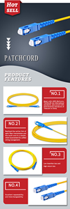 Cable de Fibra Óptica de Alto Rendimiento y Baja Pérdida, 2.0mm PVC, Monomodo, SC/UPC a SC/UPC, para FTTH, POE, GPRS, Redes de Telecomunicaciones - Product Image 6