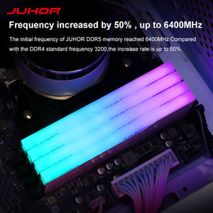 JUHOR RGB RGB 6400MHz 32GB/16GB * 2 CL38 1.25V DIMM <span class=keywords><strong>RAM</strong></span> yüksek hızlı Hynix bellek oyun ECC masaüstü kullanımı için stok mevcut - Product Image 5