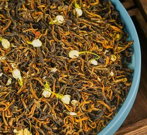 Toptan yasemin siyah çay yasemin Yunnan kırmızı çay aromalı siyah çay