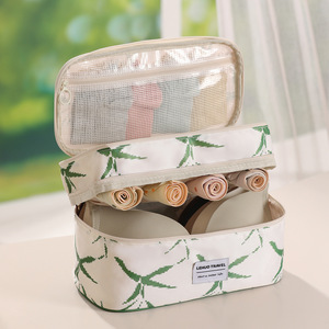 Sac de rangement pour soutien-gorge de voyage Lehuo 3 en 1, organiseur de sous-vêtements, collants et chaussettes, organiseur de vêtements portable, rectangulaire, en polyester - Product Image 1