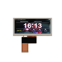 Layar LCD TFT LCM AISON 3.9 Inci Bentangan 480x128 Hitam Normal Antarmuka SPI/MCU Medis Kecerahan 500cd/m LED