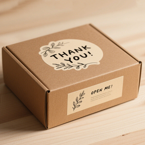 Tem nhãn dán hình chữ nhật chống thấm, in logo theo yêu cầu, nhãn dán cảm ơn, tem niêm phong hộp quà tặng đặc biệt - Product Image 4