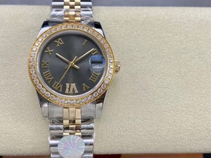 <b>Top</b>-tier designer luxury diamond-encrusted zirconia brand automatic mechanical watch - 40mm sapphire <b>crystal</b> with hands - Product Image 5