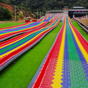 Tobogán Arcoíris Personalizado Flyfun, Equipo de Parque de Atracciones al Aire Libre, Tobogán Donut con Tapete Colorido para Niños y Adultos - Product Image 2