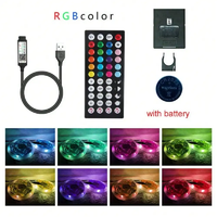 Bande lumineuse RVB 5050 15 60/M LED 5V USB WiFi Bande lumineuse RVB flexible avec télécommande pour la décoration de fête à la maison de rétro-éclairage TV