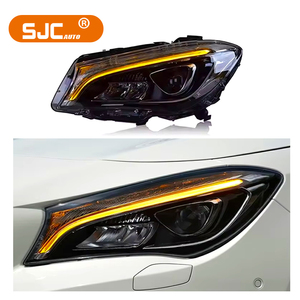 Accessori Auto SJC per Mercedes Benz <span class=keywords><strong>CLA</strong></span> <span class=keywords><strong>W117</strong></span> 14-19 Fari Anteriori Full LED con Luci Diurne Plug and Play - Product Image 1
