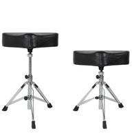 Tabouret de batterie DA140 noir avec revêtement en éponge à haute élasticité, hauteur réglable, tabouret de selle pour jouer d'instruments de musique