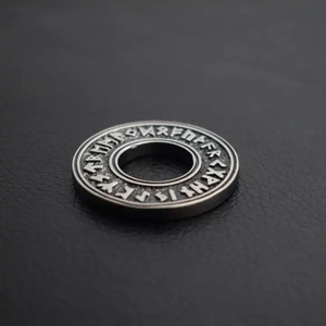 Custom Stainless Steel Nordic Viking <strong>Elder</strong> Futhark Rune Necklace Pagan Circle Runic Pendant for Men Women Jewelry - Product Image 2