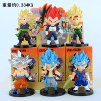 Cajas Sorpresa de Anime Dragon Ball con Son Goku y Vegeta, Caja Misteriosa de Figuras de Acción de PVC, Colección de Juguetes para Niños