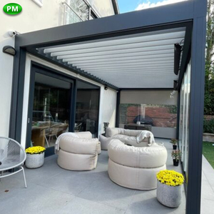 2-20% de réduction pour auvent de salle à manger extérieure, couverture de <span class=keywords><strong>pergola</strong></span> en alliage d'aluminium étanche, <span class=keywords><strong>kit</strong></span> de persiennes de toit réglables - Product Image 3