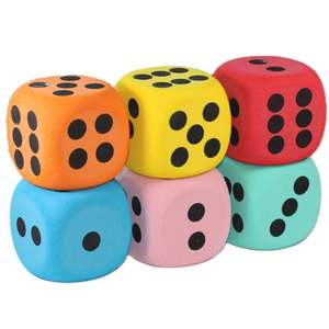 Juego <span class=keywords><strong>de</strong></span> Dados <span class=keywords><strong>de</strong></span> Espuma Grandes <span class=keywords><strong>de</strong></span> 8 cm, Dados Coloridos <span class=keywords><strong>de</strong></span> 6 Caras <span class=keywords><strong>para</strong></span> Juego Sensorial <span class=keywords><strong>de</strong></span> Niños Pequeños, Aprendizaje Preescolar - Product Image 2